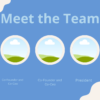 Image showing a customizable "Meet Our Team" Canva template with sleek modern design and vibrant color scheme, ideal for showcasing team members' profiles.