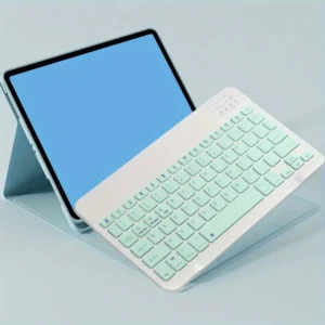 Image of the 10-Inch Ultra-Thin Mini Wireless Keyboard with a sleek, compact design.