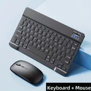 Image of the Ultra-Slim Wireless Keyboard and Mouse Set with a sleek design.