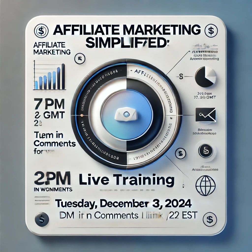 Join live training to find out the benefits of affiliate marketing.